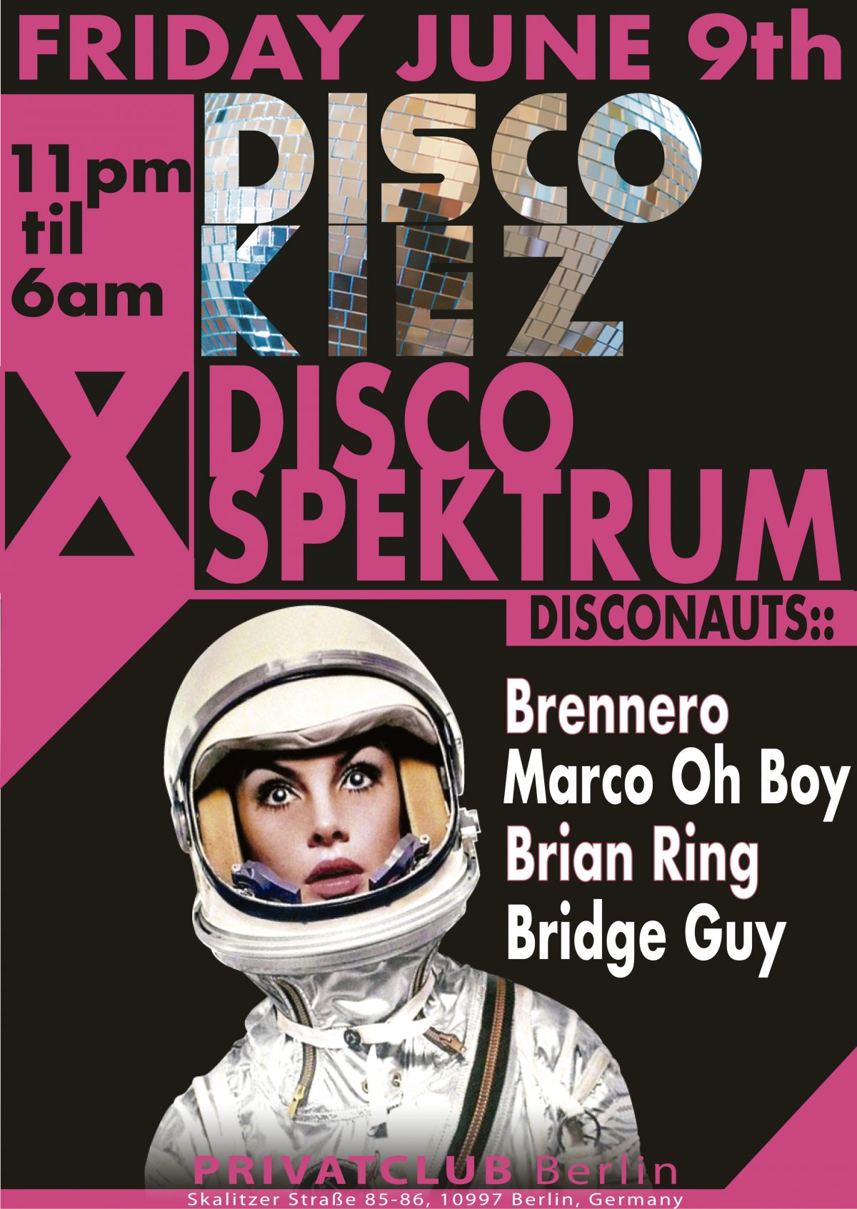 Disco Spektrum X Disco Kiez 09 6 17 Front